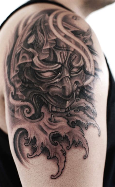 Https://wstravely.com/tattoo/black Hannya Mask Tattoo Design