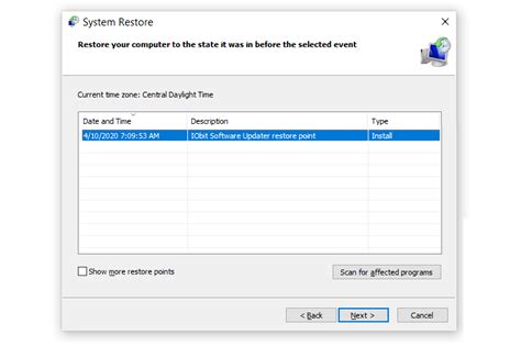 System Restore Windows 10 How To Create A System Restore Point In