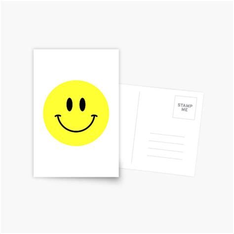 Acid Yellow Smiley Face Postcard Your Smiley Face