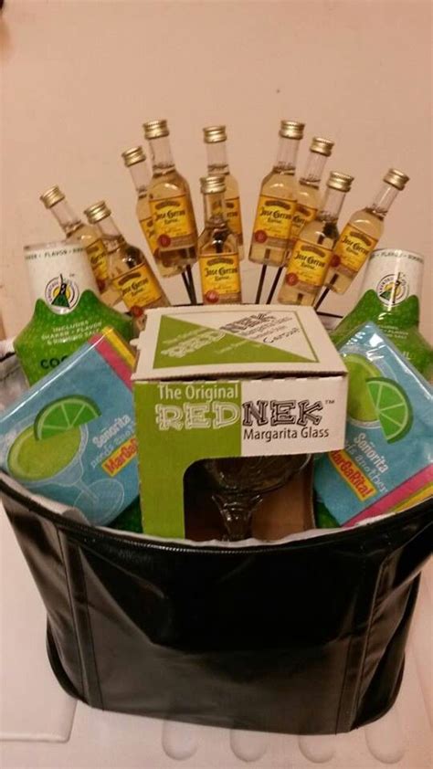 Maybe you would like to learn more about one of these? Margarita liquor bouquet gift bag | Liquor gifts, Liquor ...