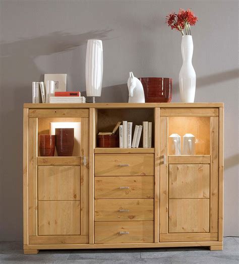 Schönes kojenbett von tobykids komplett. Massivholz Highboard gelaugt Vitrine Vitrinenschrank Kiefer natur