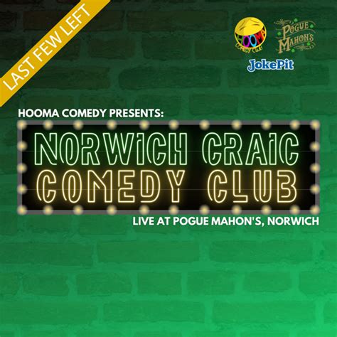 Norwich Craic Comedy Club Jokepit The Comedy Box Office