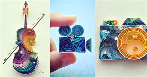 Colorful Quilled Paper Designs By Sena Runa Colossal