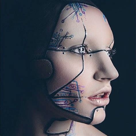 Robot Makeup Futuristic Makeup Special Effects Makeup