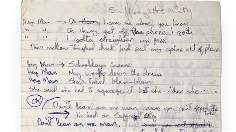 David Bowies Handwritten Lyric Sheet Expected To Fetch £100k At