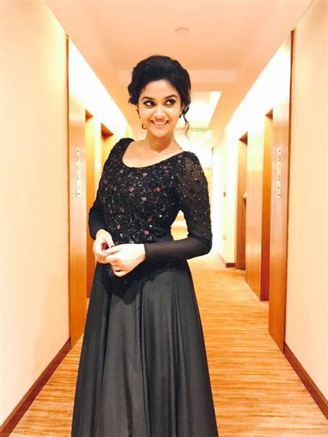 Indian Actress Keerthy Suresh Photos In Black Dress Tollywood Boost