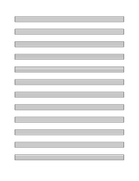 Free Printable Blank Music Staff Paper Free Printable Templates