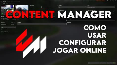 Como Usar O Content Manager Assetto Corsa Youtube