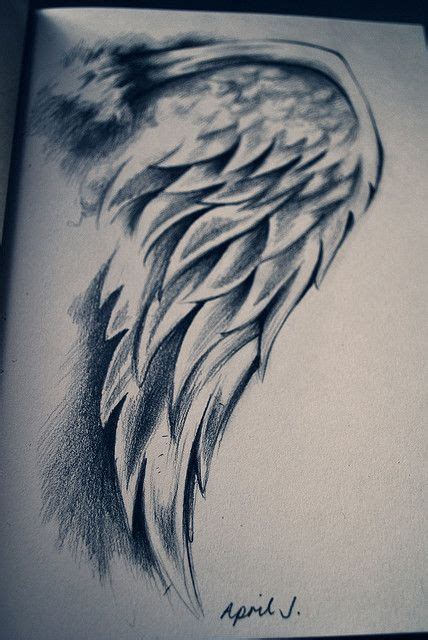 Angel Wings Pencil Drawing At Getdrawings Free Download
