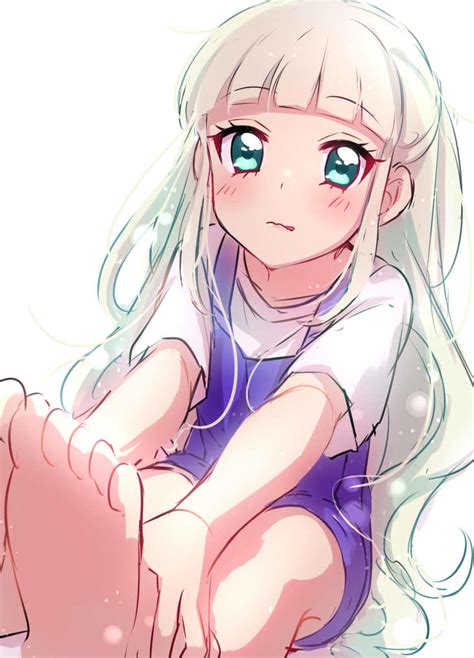 Sekina Todo Yurika Aikatsu Aikatsu Series Absurdres Highres 1girl Aqua Eyes Barefoot