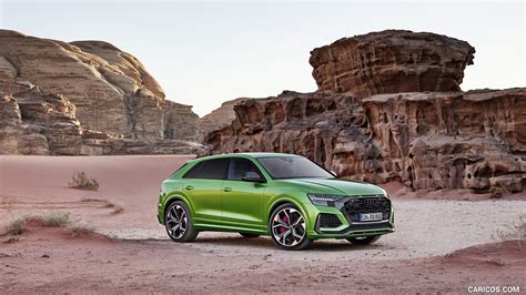 2020 Audi Rs Q8 Color Java Green Front Three Quarter Caricos