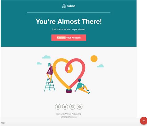 Airbnb Activation Email Activation Email Template Design Email