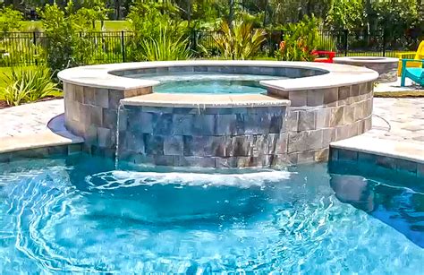 What Is A Rim Flow Spa On A Custom Swimming Pool With Design Photos