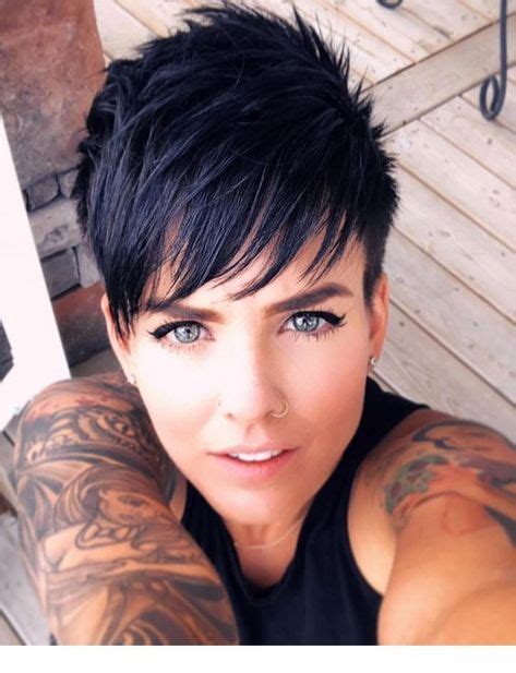 Tattooes Are Always Cool With Images Short Hair Styles Pixie Girls Short Haircuts Thick