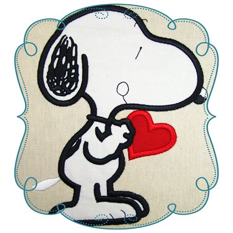 Snoopy Applique Machine Embroidery Designs Snoopy Applique