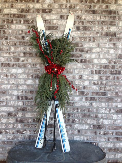 Christmas Skis | Retro christmas decorations, Christmas decorations, Xmas decorations
