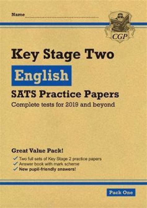 New Ks2 English Sats Practice Papers Pack 1 For The Tests In 2019