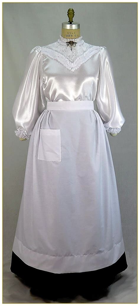 Victorian Maids Full Length Half Apron Etsy Fashion Apron Aprons