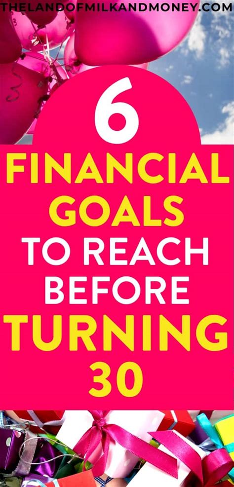 6 Financial Goals To Reach Before Turning 30 Manage Your Money