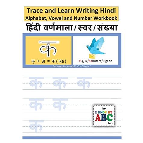 Buy Trace And Learn Writing Hindi Alphabet Vowel And Number Workbook