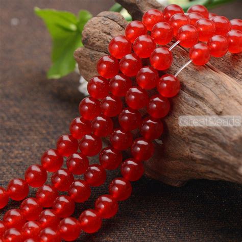 Grade A Natural Red Jade Beads 6mm 8mm 10mm 12mm Smooth Etsy