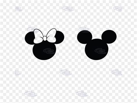 Mickey Minnie Mouse Head Silhouette N2 Free Image Mickey And Minnie