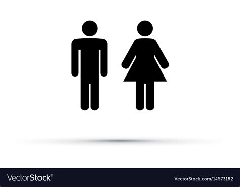Men And Women Toilet Sign Royalty Free Vector Image