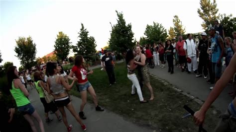 Drunk Girls Fight At The Forks In Winnipeg On Canada Day Youtube