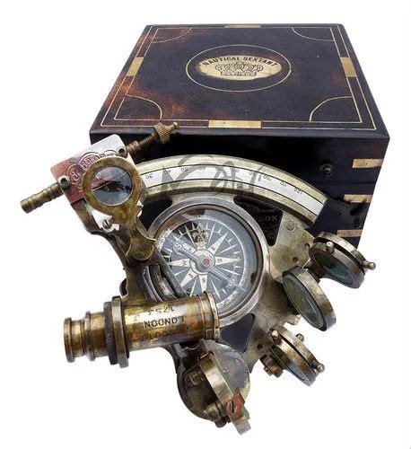 antique finish new model brass nautical sextant with compass size 4 inch at rs 1750 piece in