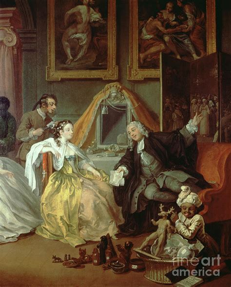 Marriage A La Mode Iv The Toilette C1743 Painting By William