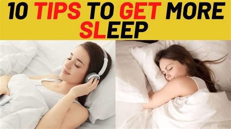 10 Tips To Get More Sleep Health Always Youtube