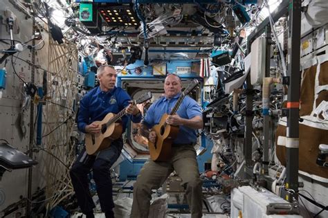 space jams astronauts and cosmonauts rock out at the international space station space