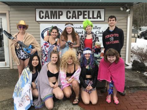 Hall Dale Key Club Takes The Plunge For Camp Capella Maine News