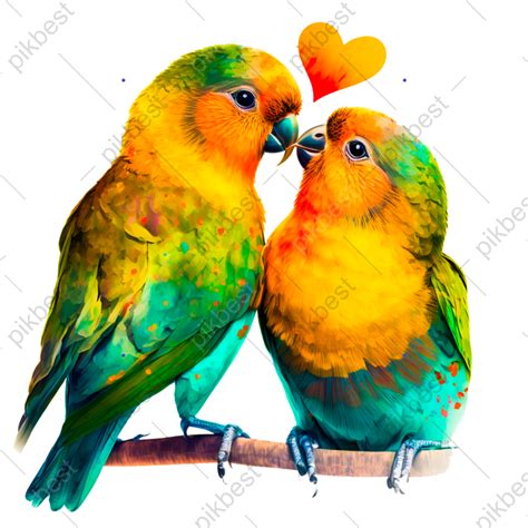 Cute Love Bird Illustrations Png Images Psd Free Download Pikbest