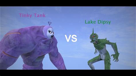 Slendytubbies 3 Boss Vs Boss Fight L Tinky Tank Vs Lake Dipsy Youtube
