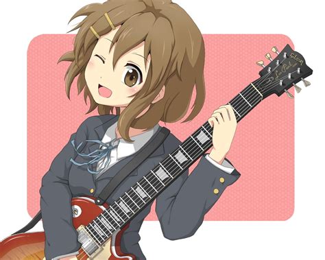 Female Anime Character With Guitar Anime Wallpaper Hd