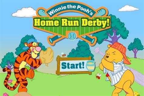 Winnie The Pooh Home Run Derby Game Try To Score Home Runs Off Your