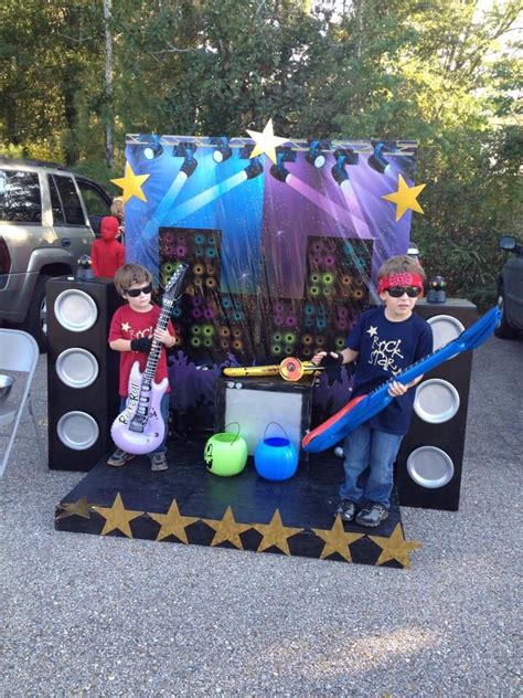 Rock Star Trunk Or Treat Setup Stage Pallet And Chipboard Starsdollar