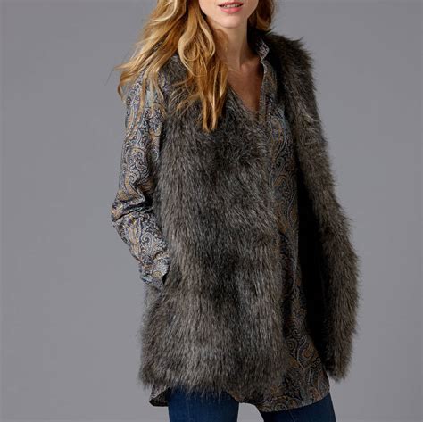 Check spelling or type a new query. long faux fur gilet by kemp & co | notonthehighstreet.com