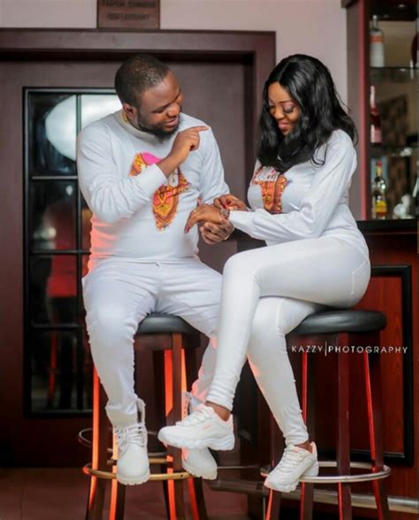 Adorable Pre Wedding Photoshoot Of Cute Nigerian Couple In Matching