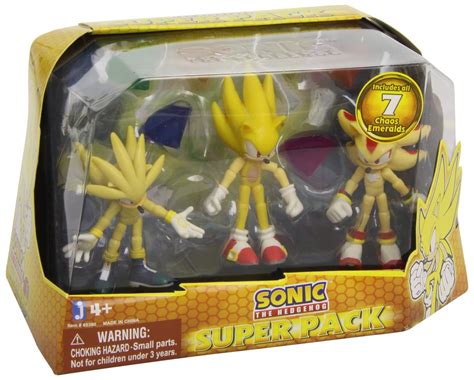 Sonic The Hedgehog Super Pack Action Figures Super Silver Super Sonic