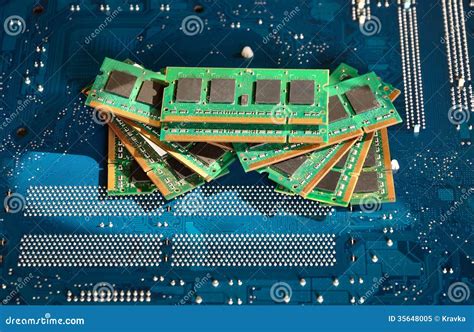 Computer Memory Details Stock Image Image Of Dimm Card 35648005