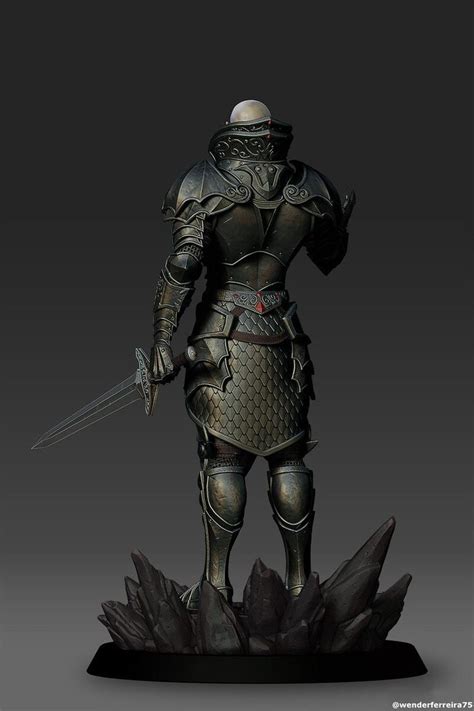Artstation Black Knight Blackest Knight Knight Fantasy Armor