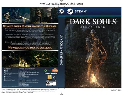 Steam Game Covers Dark Souls Remastered Box Art