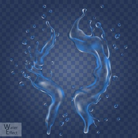 Elementos De Fluxo De água Podem Ser Usados Como Efeito Especial