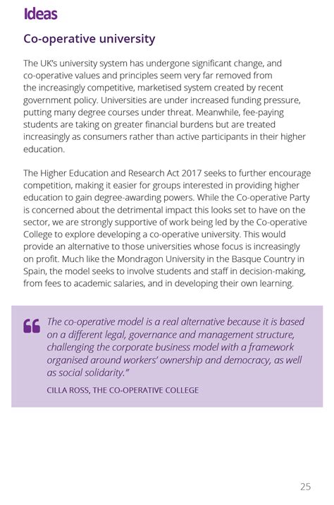 Co Operative University In Co Operative Partys Education Policy Joss