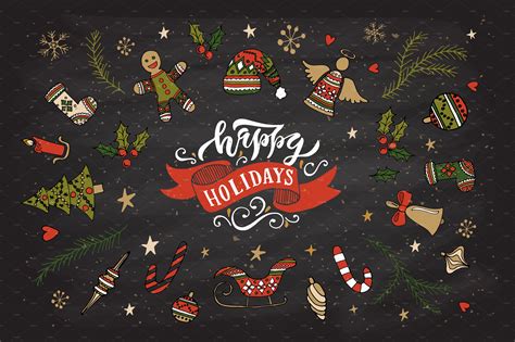Wishing you a wonderful holiday season. Happy Holidays Card Template ~ Templates ~ Creative Market