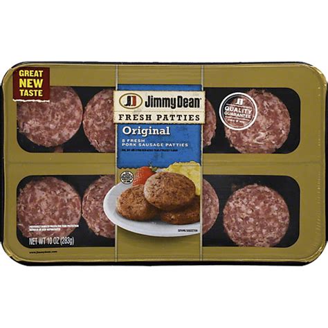 Jimmy Dean Fresh Patties Original Pork Sausage Patties Oz Tray