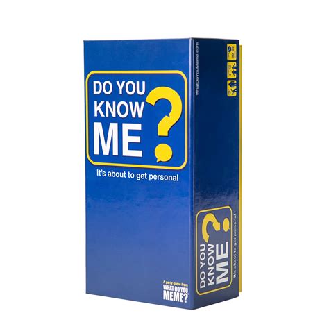 Buy What Do You Meme Do You Know Me The Party Game That Puts You And Your Friends In The Hot