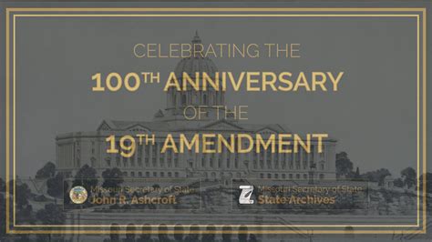 celebrating the 100th anniversary of the 19th amendment youtube